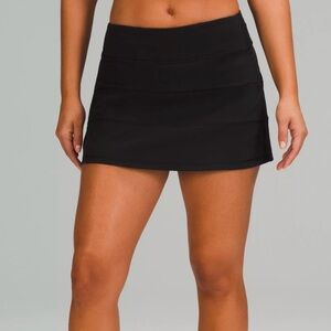 LULULEMON Pace Rival Mid-Rise Skirt Black Size 4
